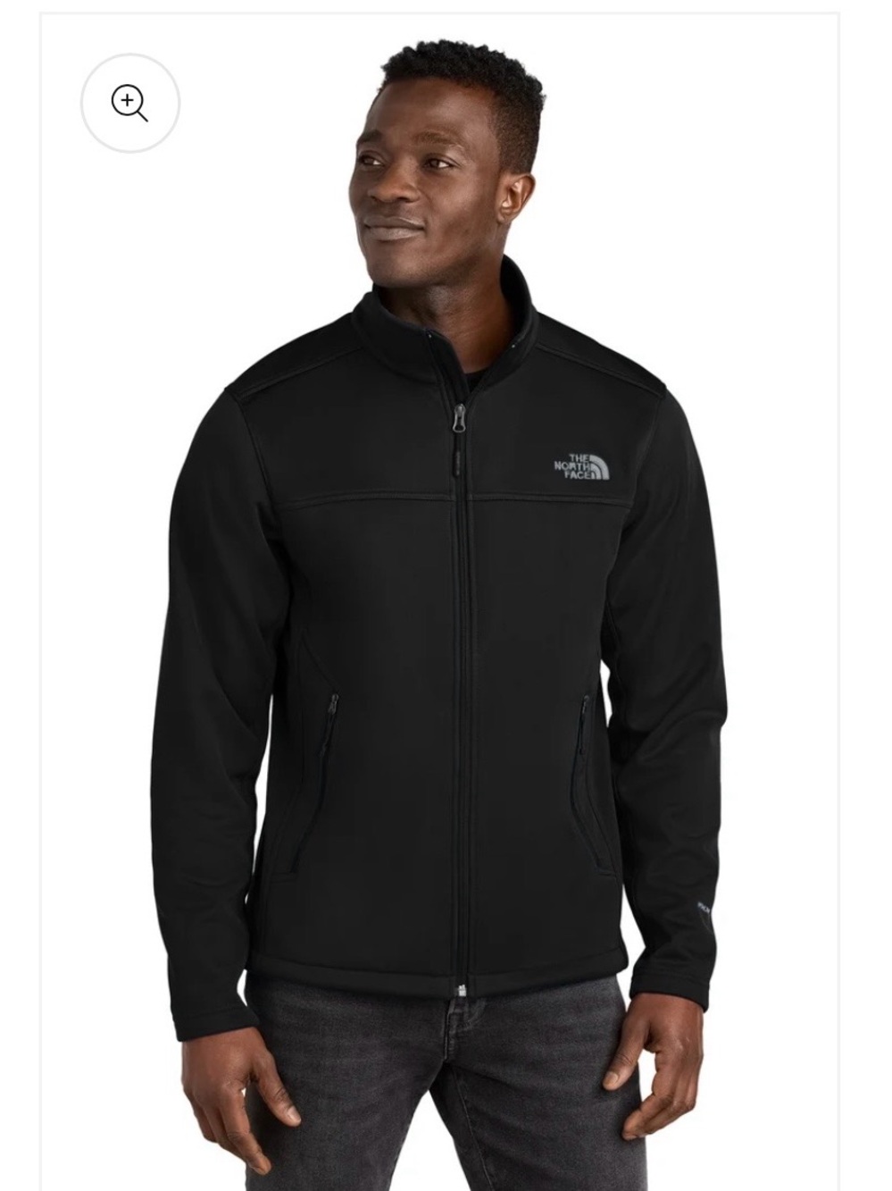 The North Face Men's Black Ridgewall Performance Softshell Jacket - Size Small